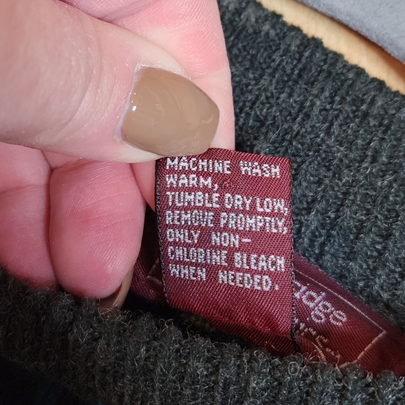 Vintage Cambridge Classice Wool Blend Knit Sweater Grey Blue Purple Medium - Picture 3 of 13